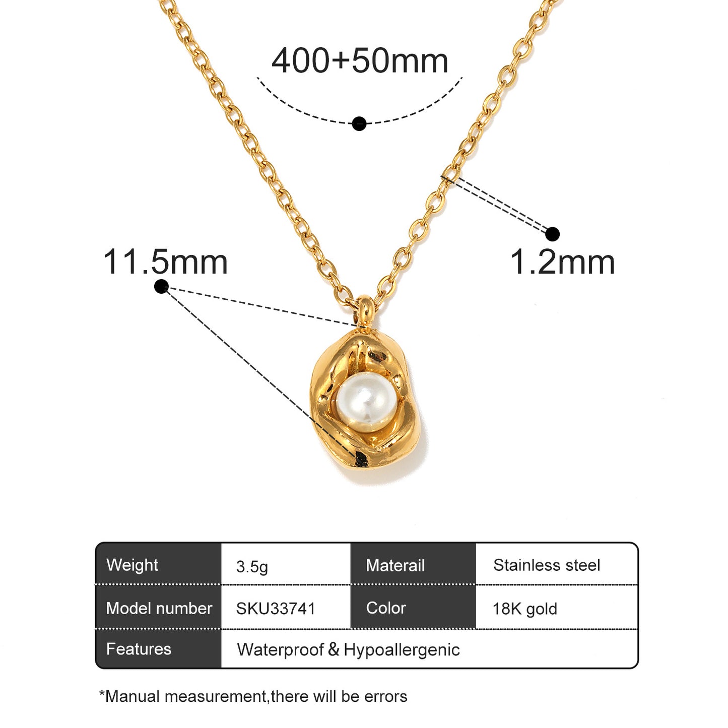 Stainless Steel Starry Sky Series Necklace