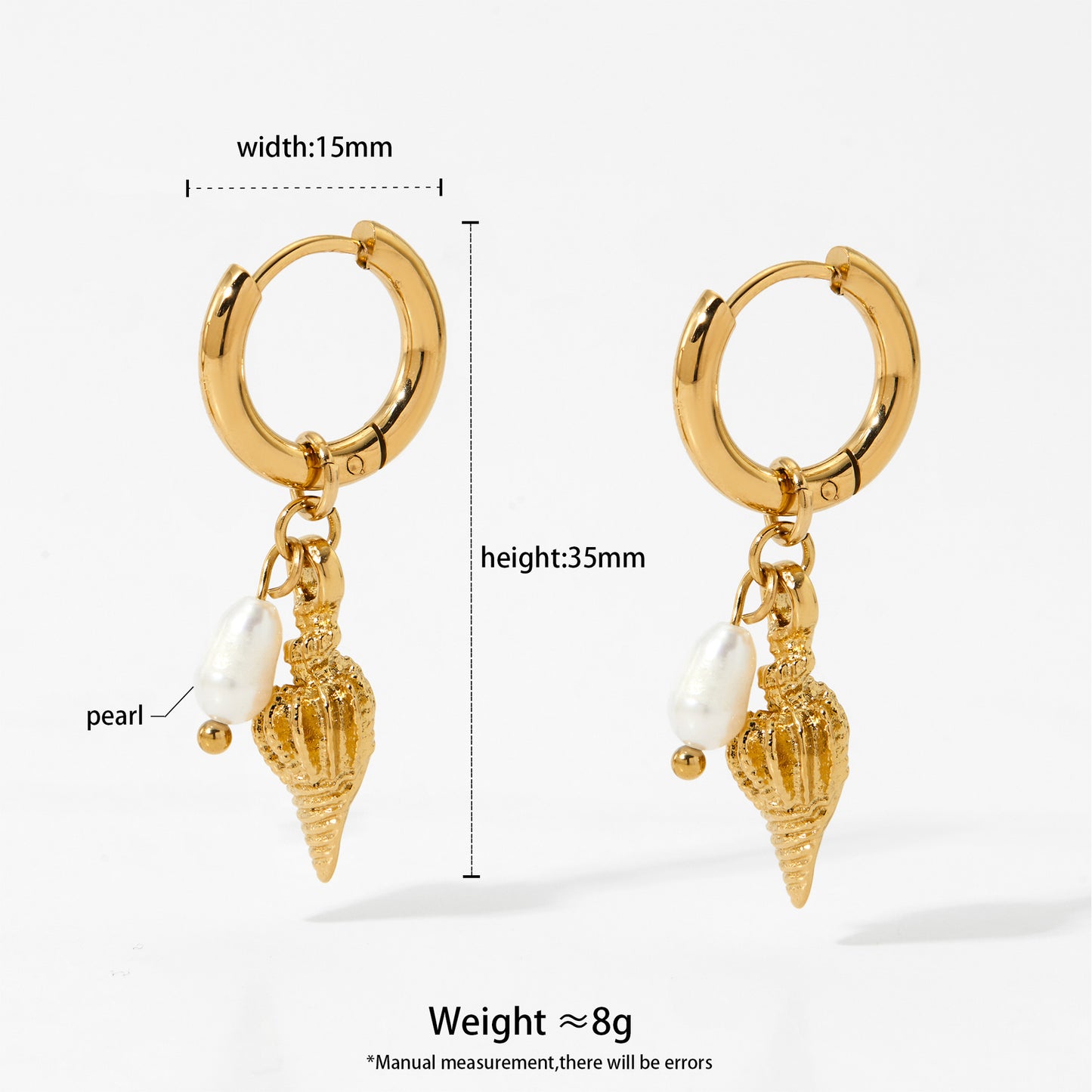 Stainless Steel Ocean Series Earrings