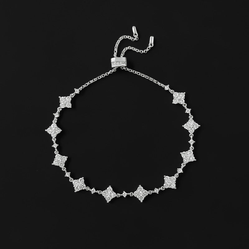 good quality! s925 Lucky four-leaf clover bracelet