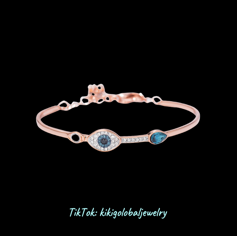High version! Swarovski evil eye bracelet