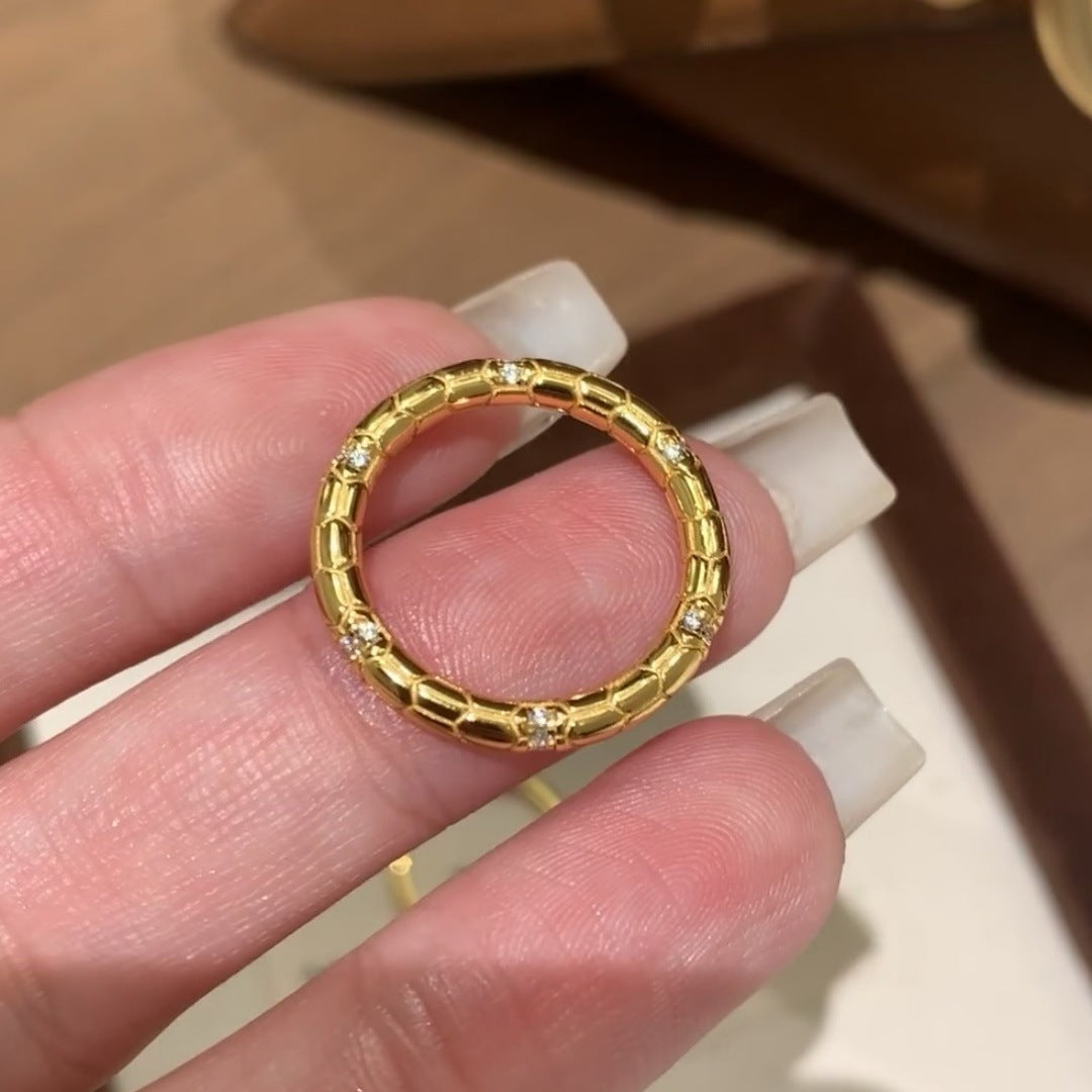 Gold snake ring