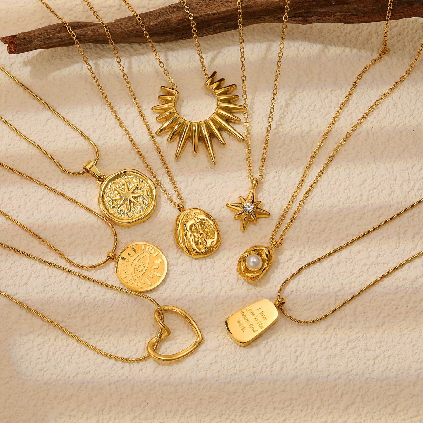Stainless Steel Starry Sky Series Necklace