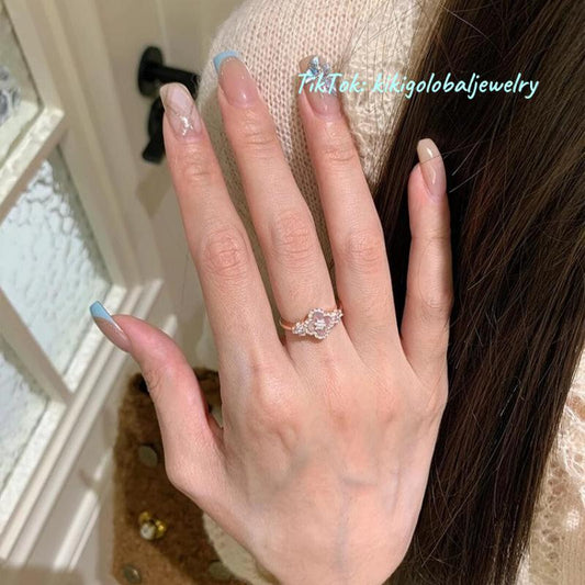 Four-leaf clover ring