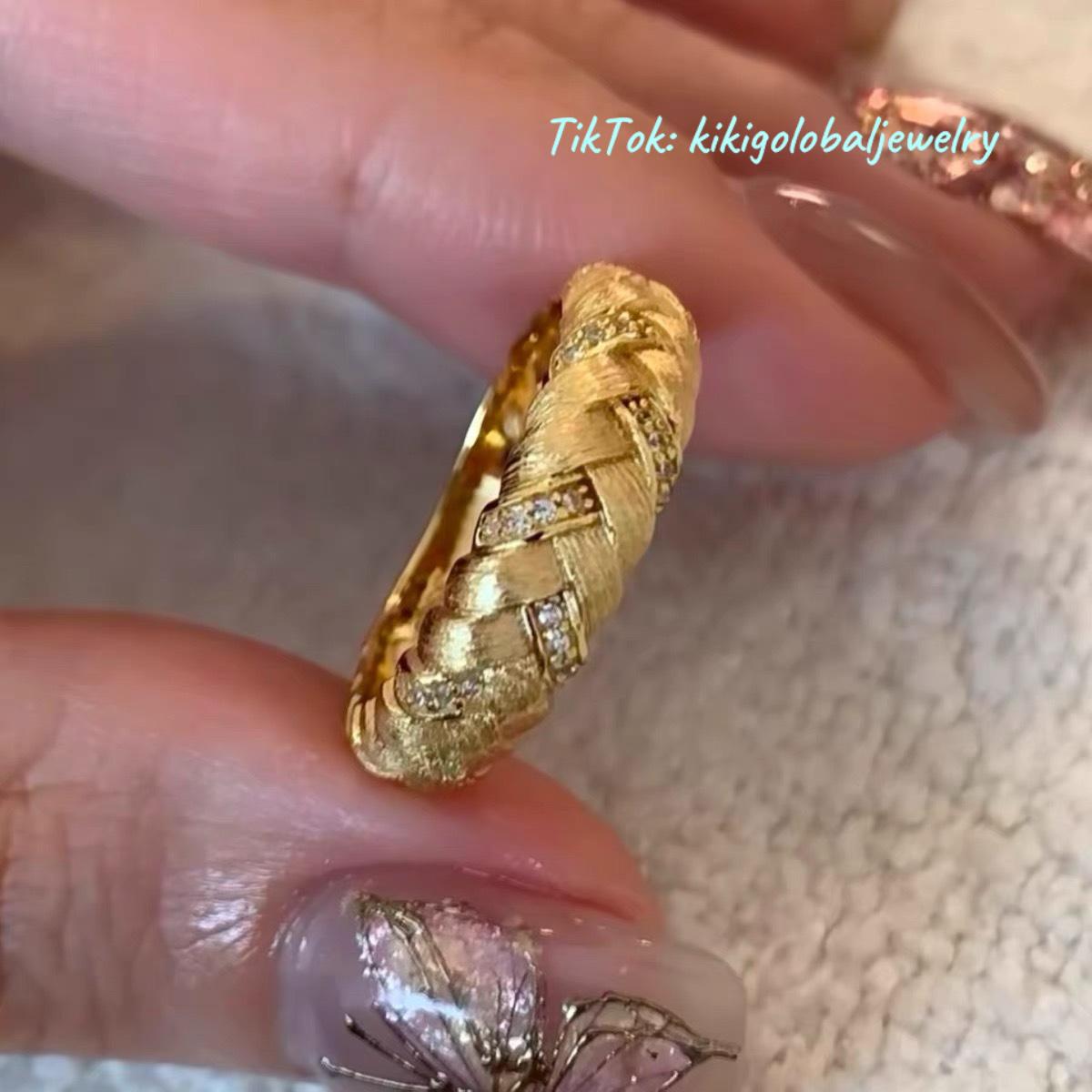 Brushed Braided Ring