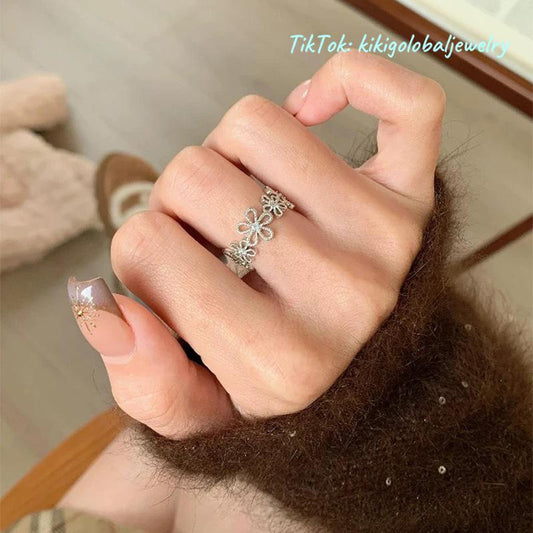 S925 Silver Lace Garland Ring