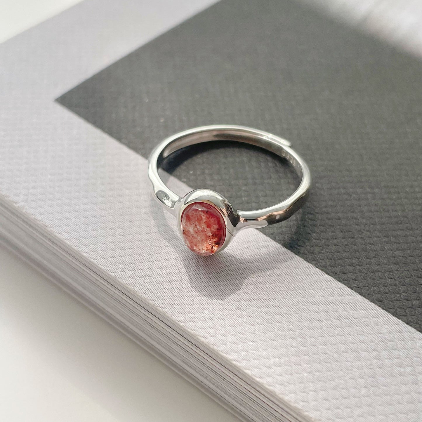 925 sterling silver oval ring
