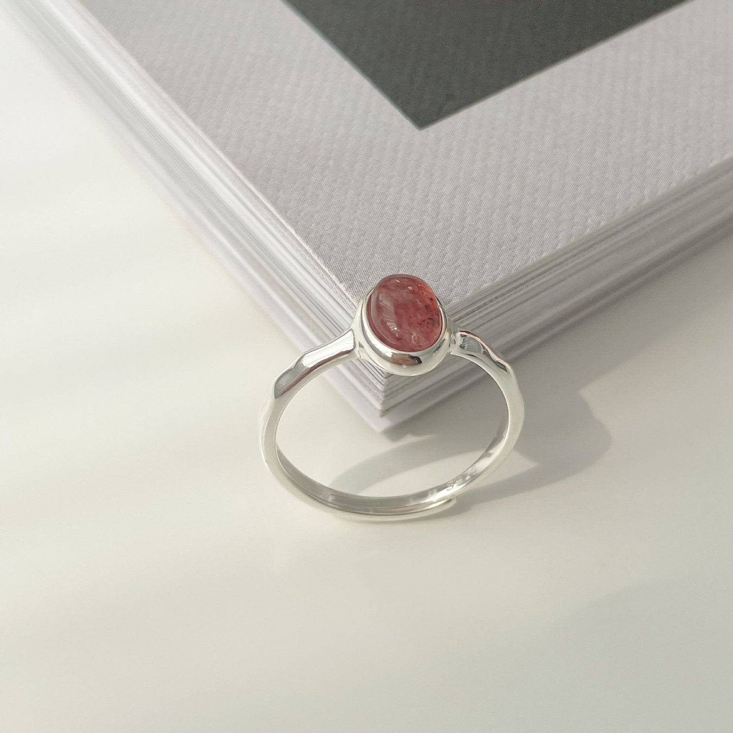 925 sterling silver oval ring