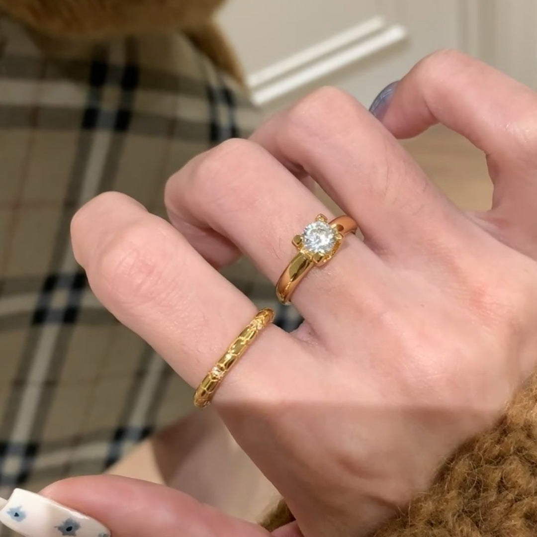 Gold snake ring