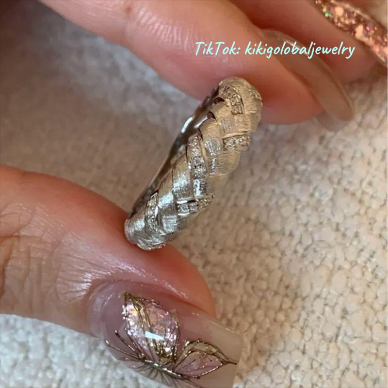 Brushed Braided Ring