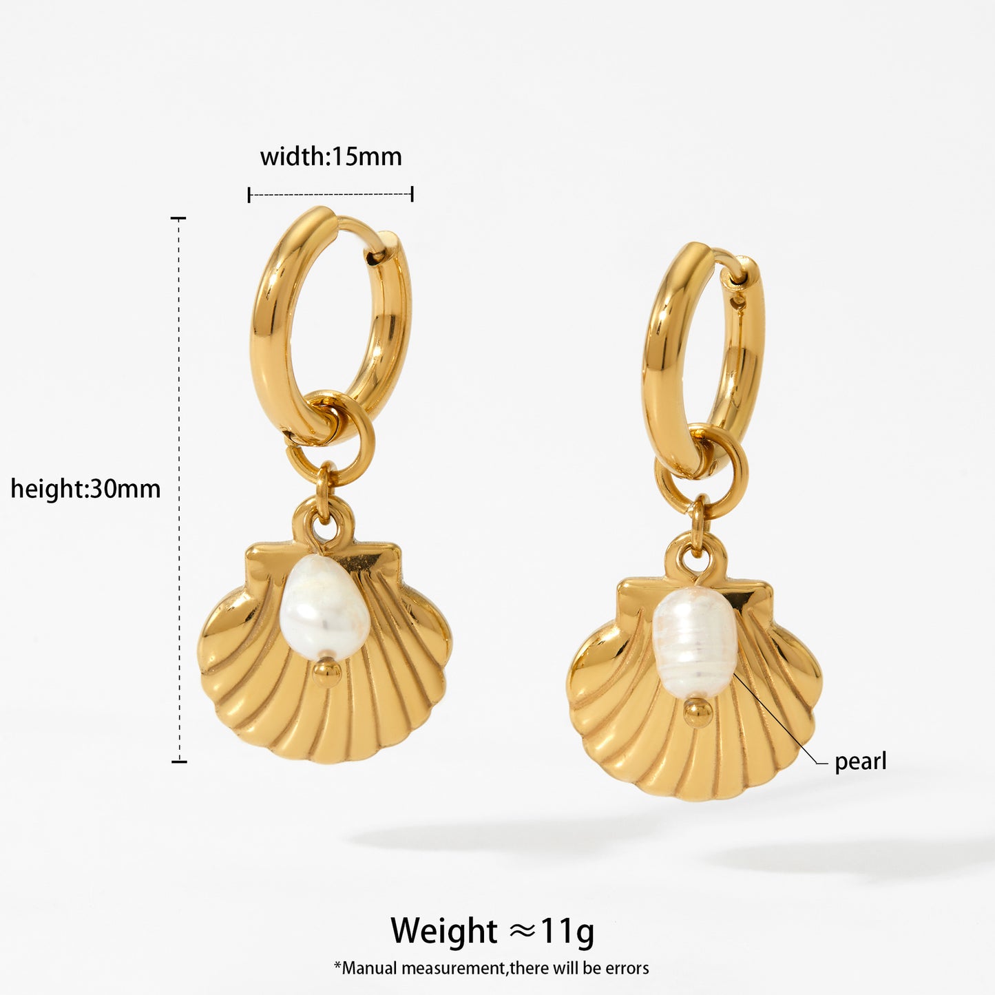 Stainless Steel Ocean Series Earrings