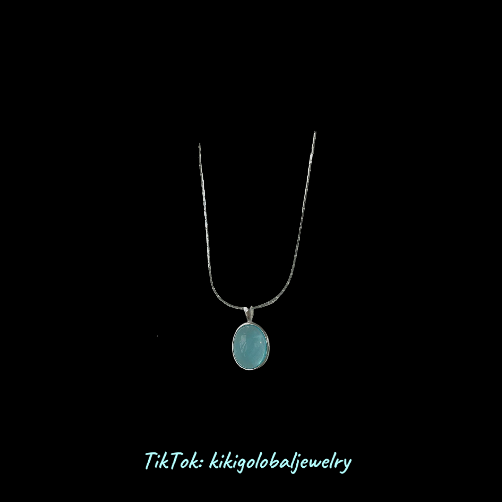 S925 sterling silver moonstone necklace