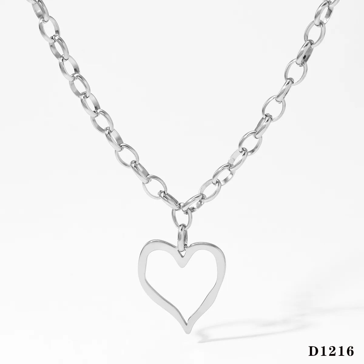 Stainless steel heart necklace