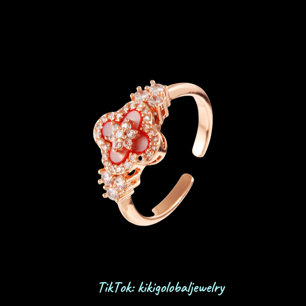 HOT! Four-leaf clover jewelry pinky set!