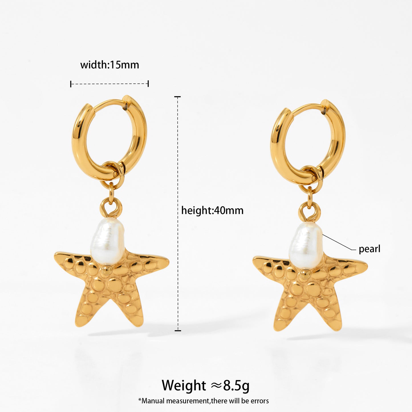 Stainless Steel Ocean Series Earrings