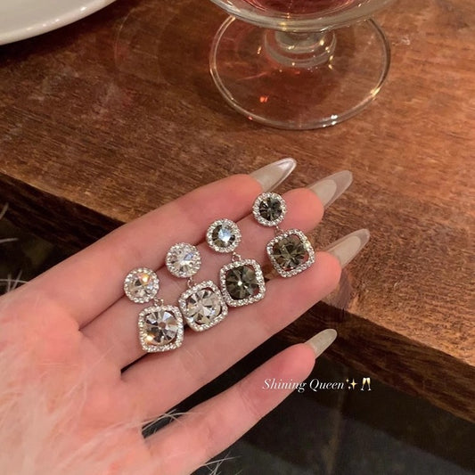 Square Diamond Earrings