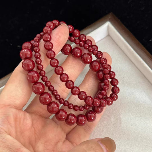 Angora Red Imitation Pearl Bracelet