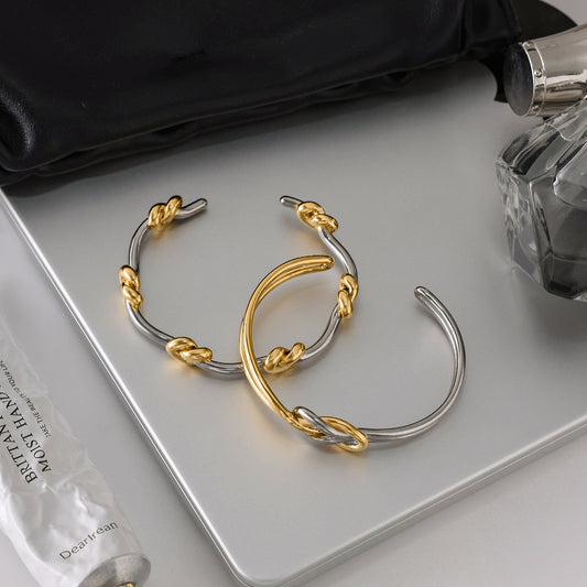 Titanium steel rope knot bracelet does not fade