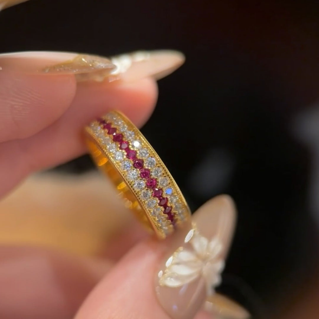 Red diamond ring