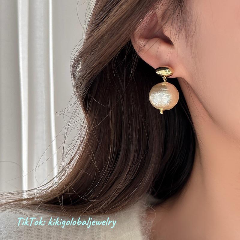 Simple French pearl earrings