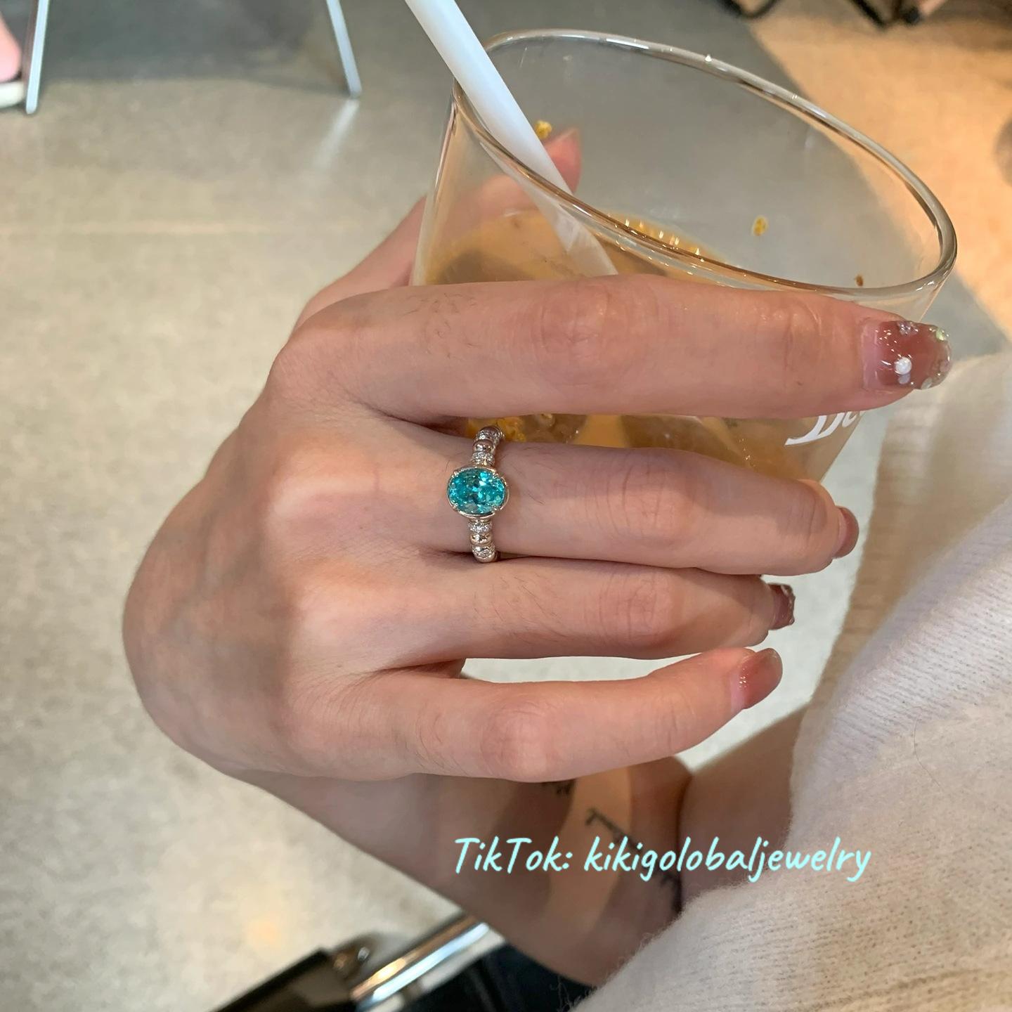 s925 sterling silver sapphire ring