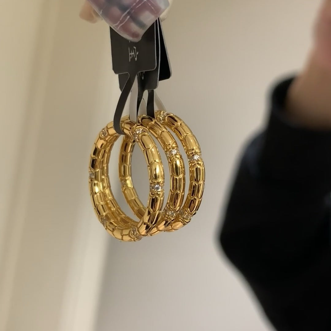 Gold snake ring