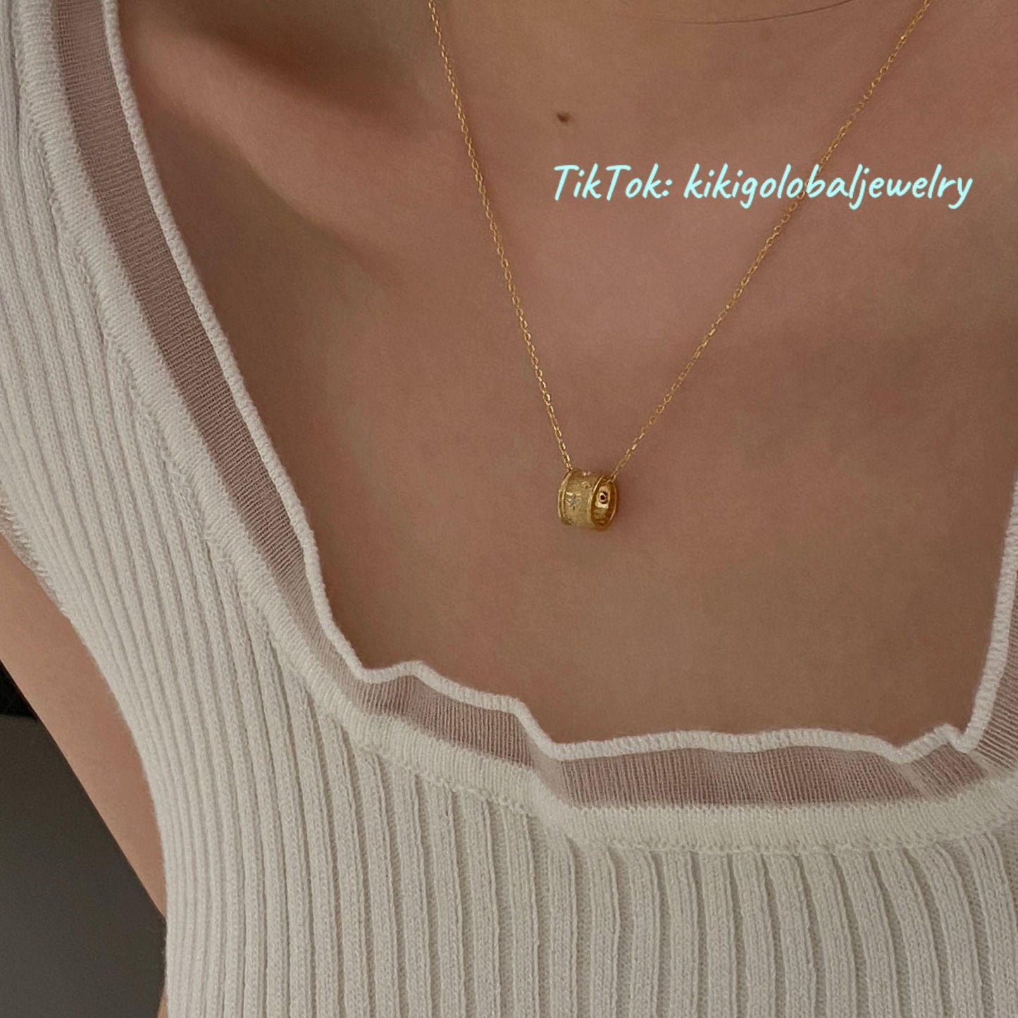 S925 sterling silver brushed star zircon necklace