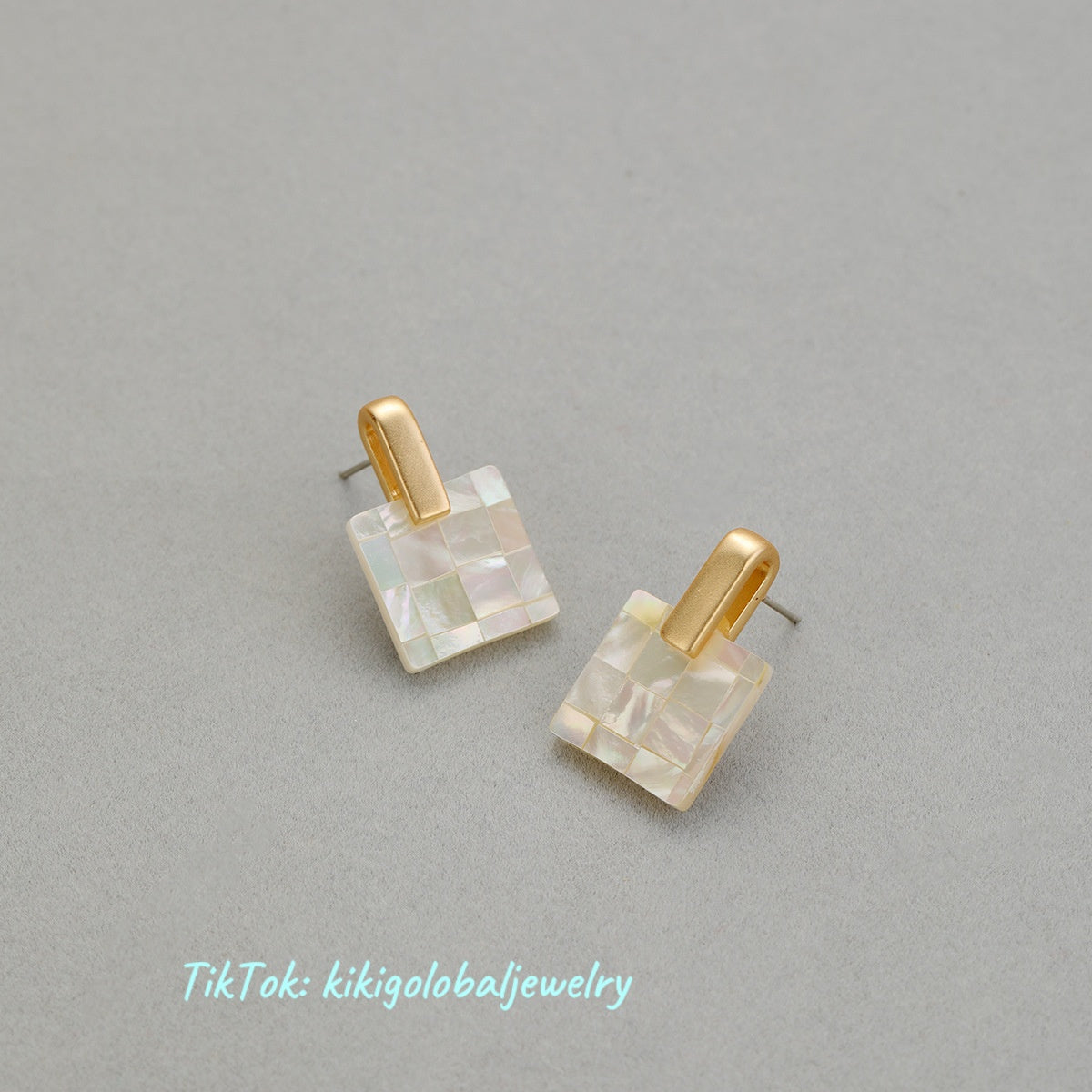 s925 silver needle shell and butterfly shell earrings