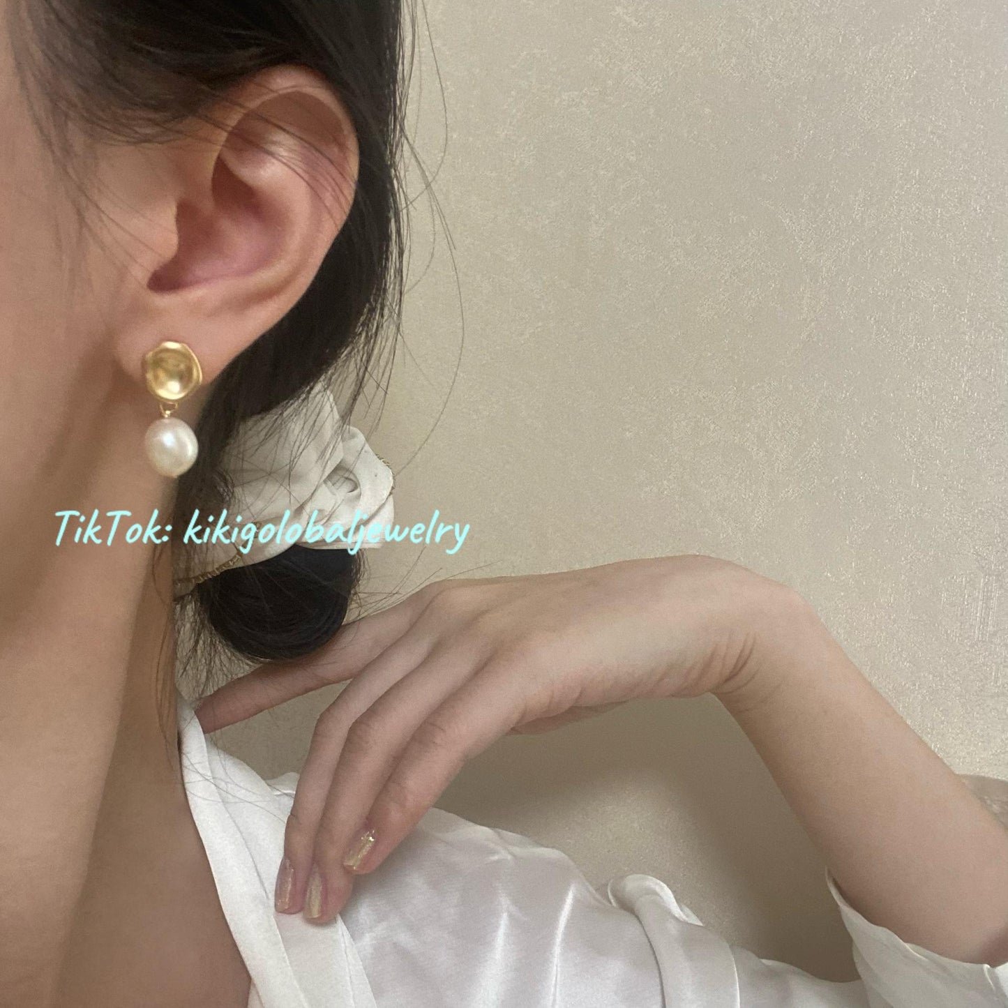 Irregular Baroque Pearl Earrings