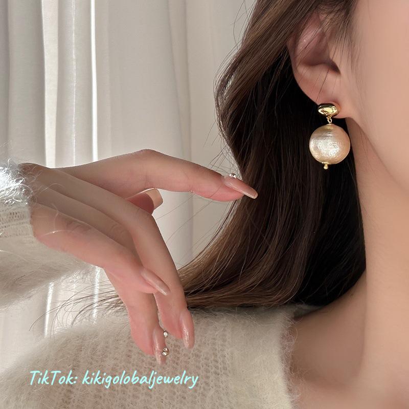 Simple French pearl earrings
