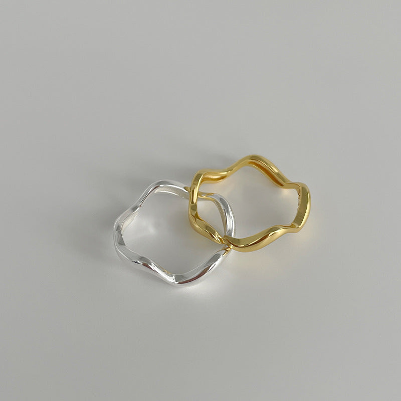 925 sterling silver wave ring