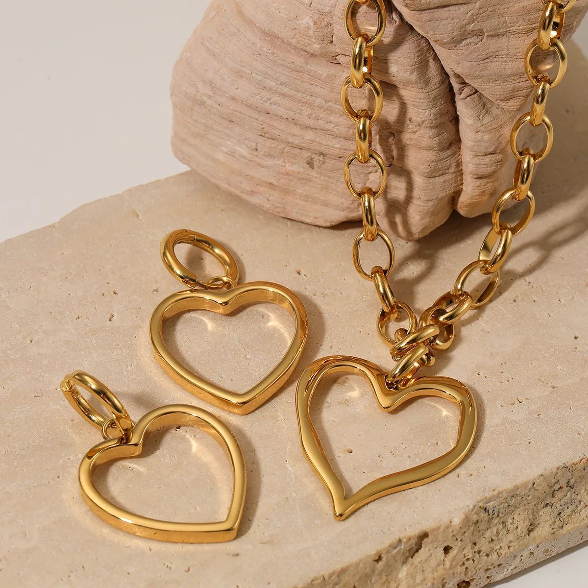 Stainless steel heart necklace