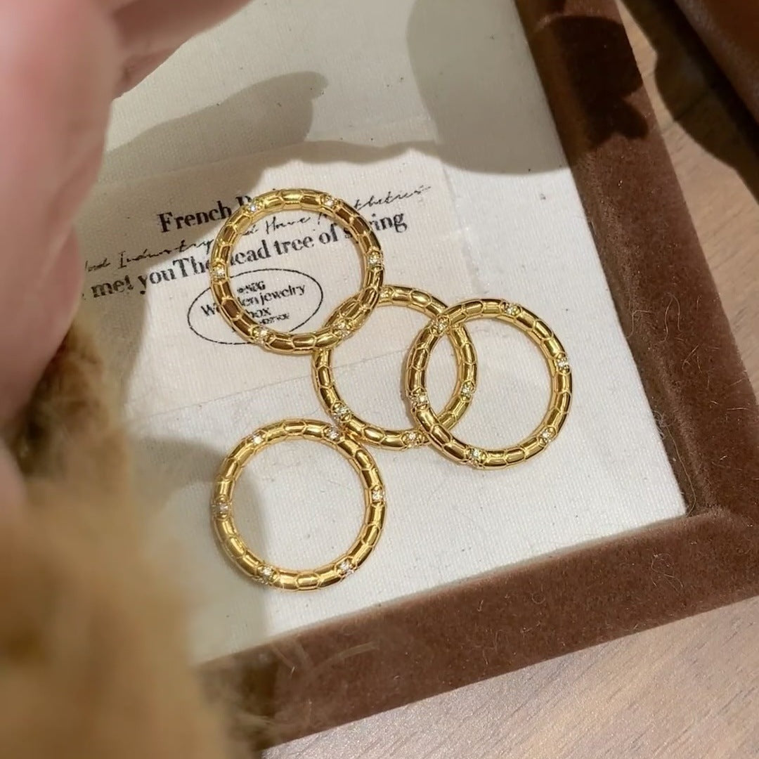 Gold snake ring