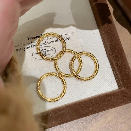 Gold snake ring