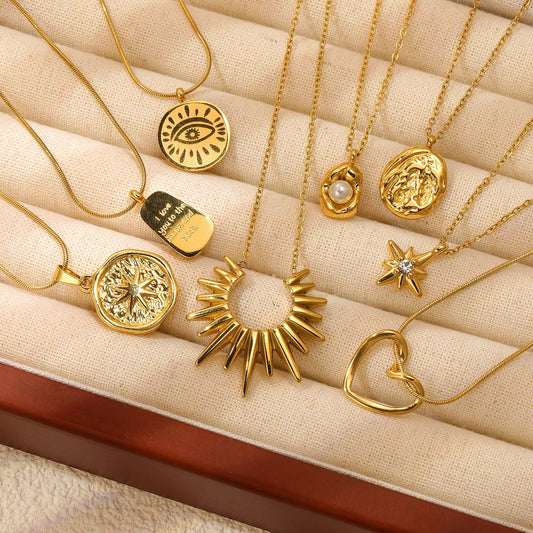 Stainless Steel Starry Sky Series Necklace