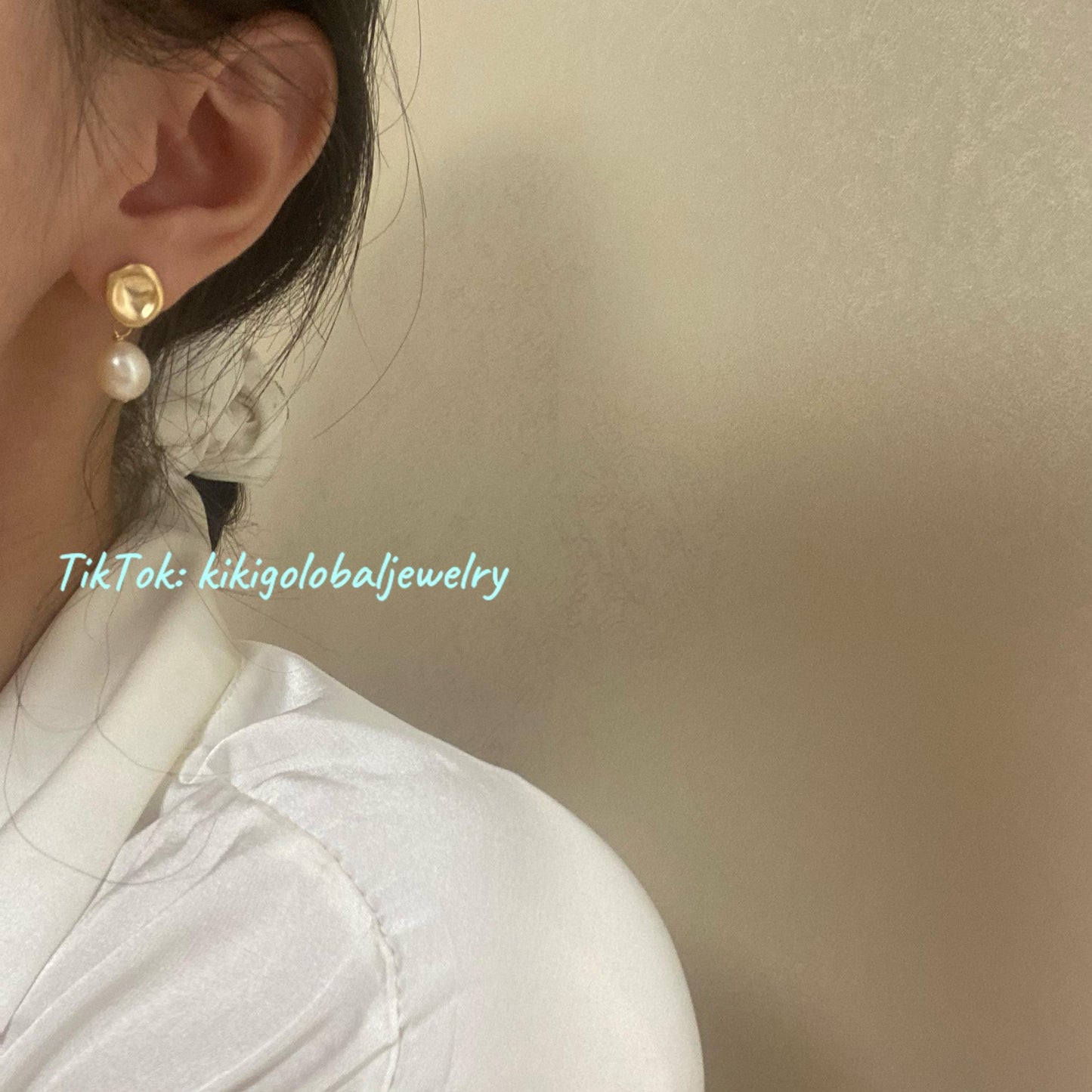 Irregular Baroque Pearl Earrings