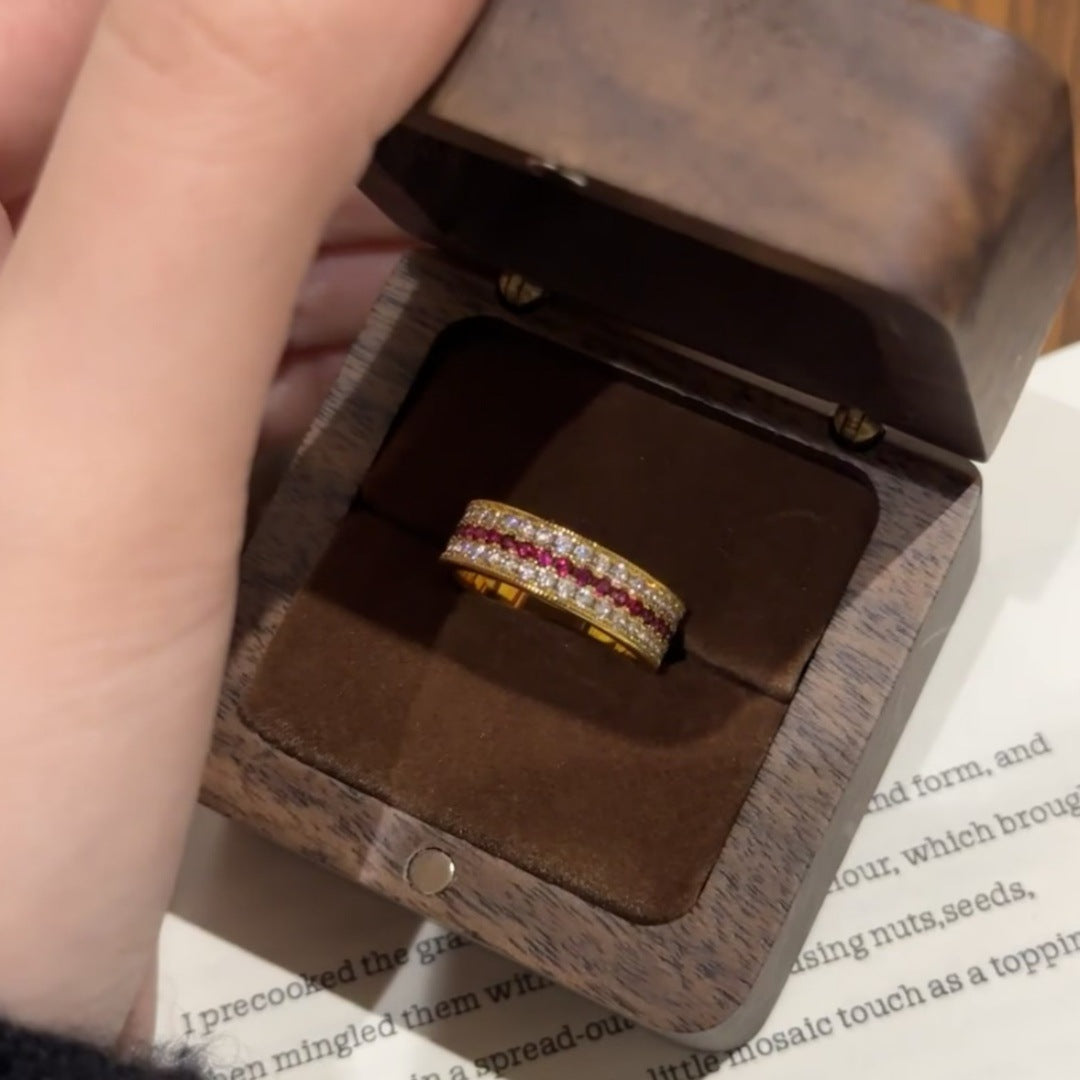 Red diamond ring