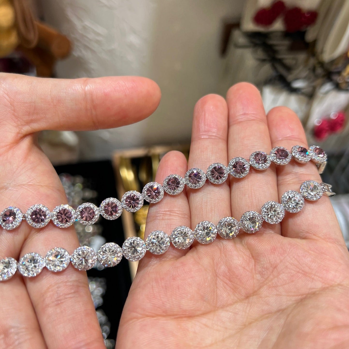 Zirconia Crystal Round Bracelet