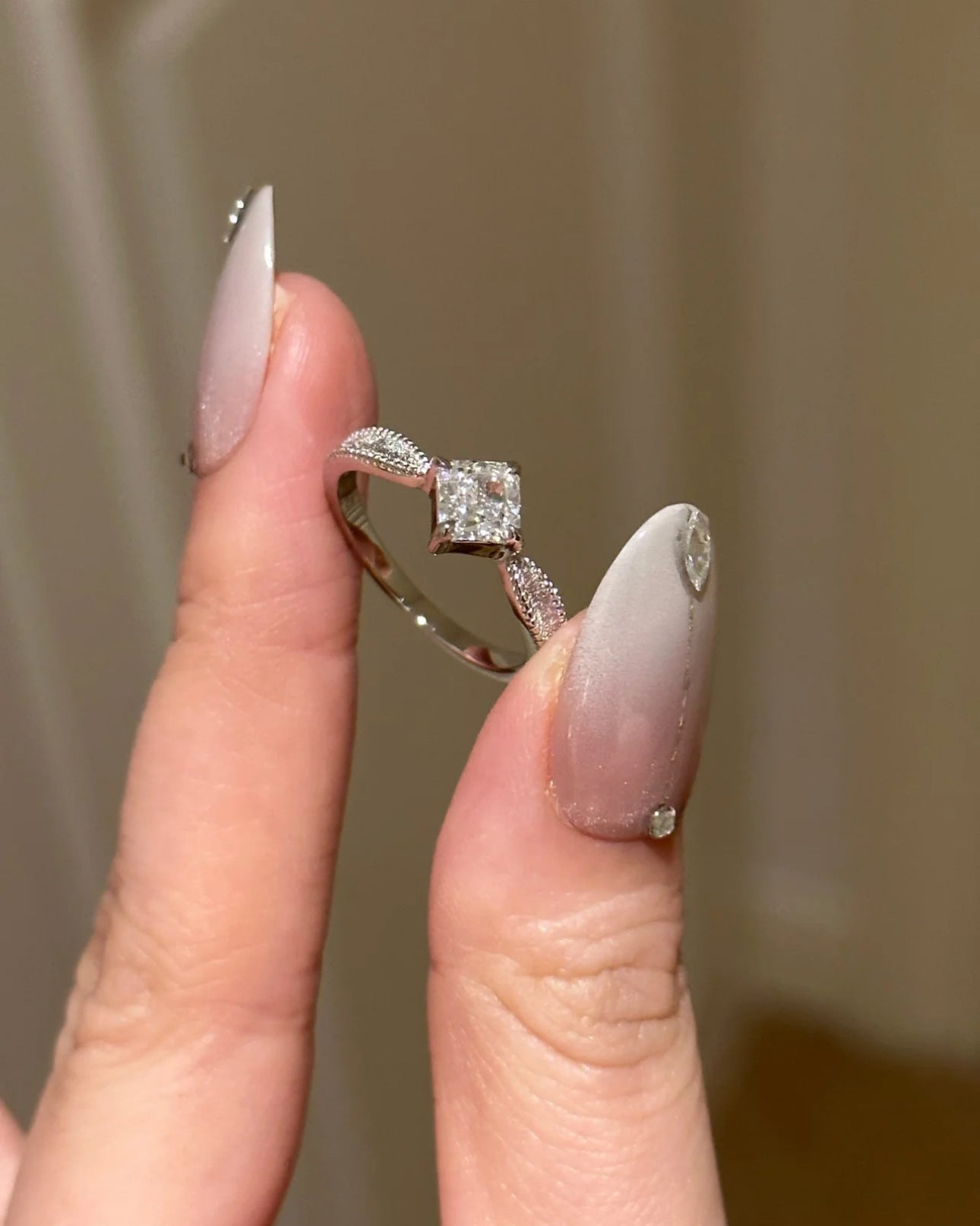 Square Diamond Star Ring