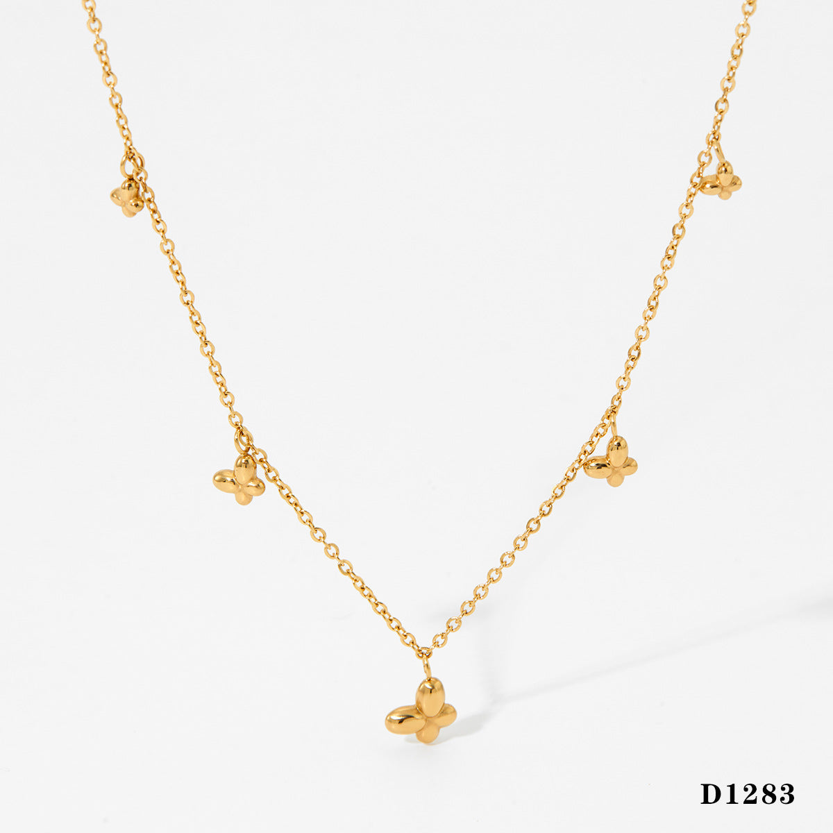 Stainless Steel Butterfly Pendant Necklace