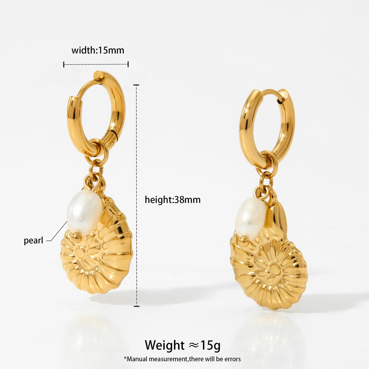 Stainless Steel Ocean Series Earrings