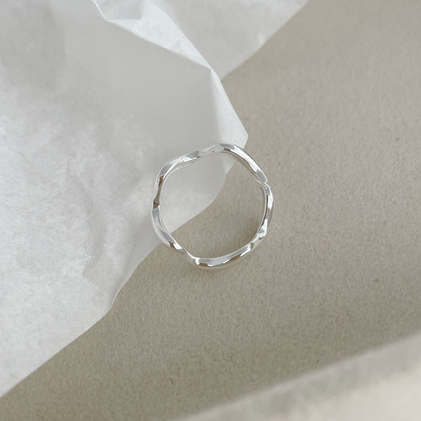 925 sterling silver wave ring