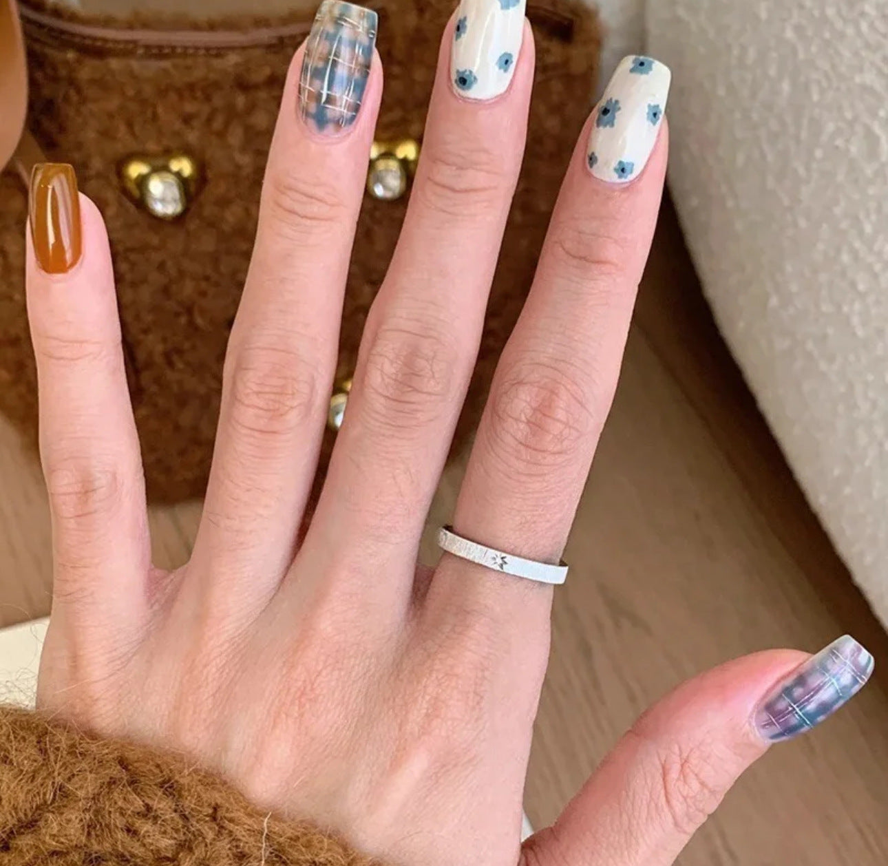 Square Diamond Star Ring