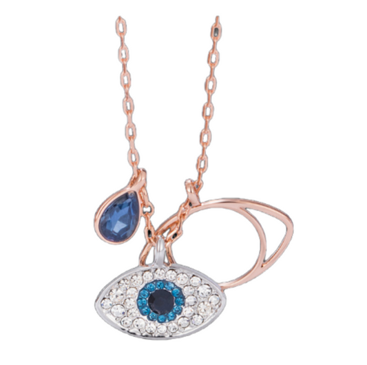 High version! Swarovski evil eye necklace