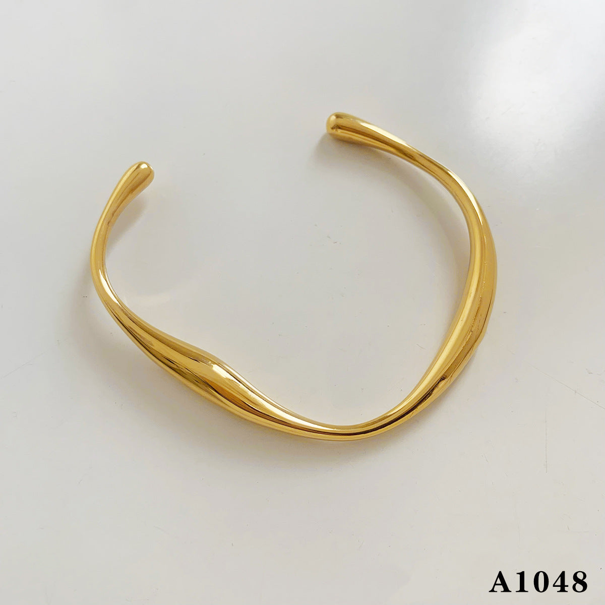 Stainless Steel Stacking Beaded Heart Bracelet