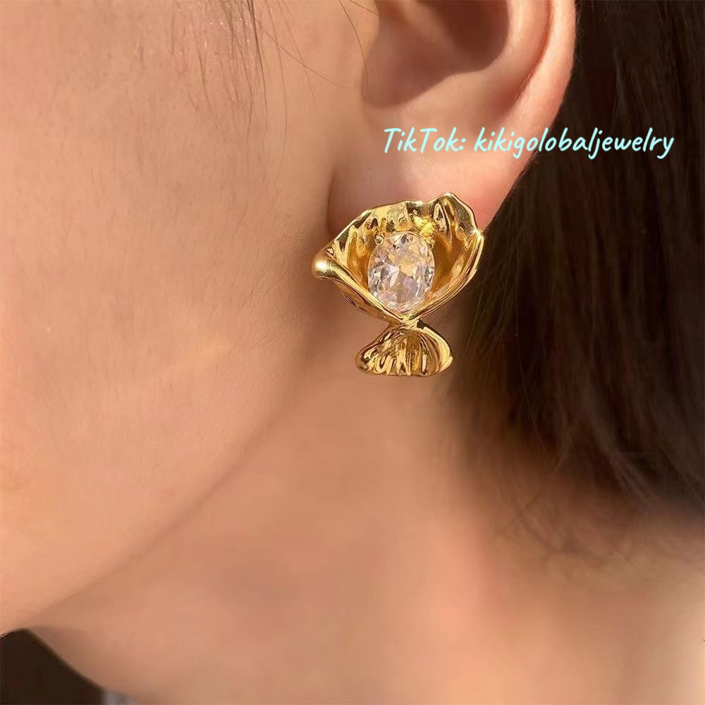 Bouquet Zirconia Earrings