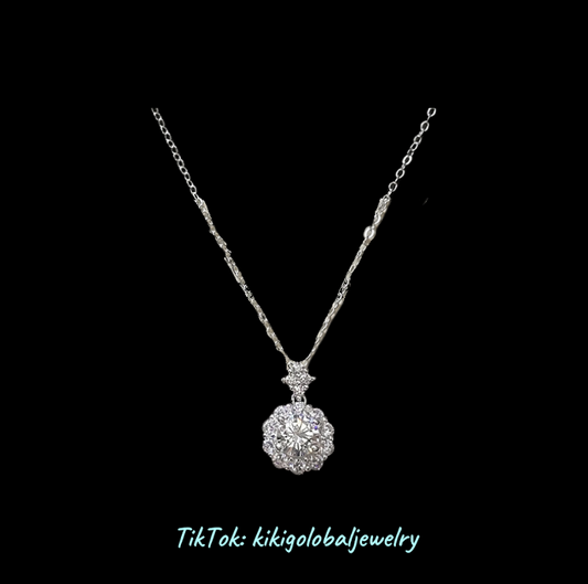 S925 sterling silver Galaxy Rock Candy necklace